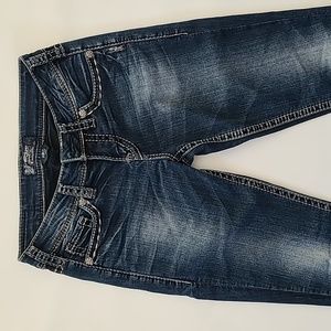 Silver Jeans Aiko Zipper Crop